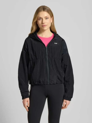 Kurtka z kapturem i logo Under Armour Czarny