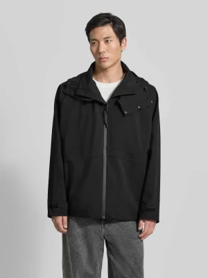 Kurtka z kapturem i patkami na rękawach model 'RADAR' GOFRANCK