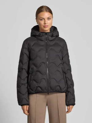 Kurtka pikowana o kroju regular fit z kapturem Marc Cain