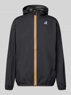 Kurtka z kapturem w kroju regular fit model 'Le Vrai' K-way Czarny