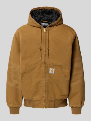 Kurtka z kieszenią kangurką i detalem z logo Carhartt Work In Progress