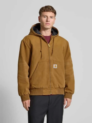 Kurtka z kieszenią kangurką i detalem z logo Carhartt Work In Progress