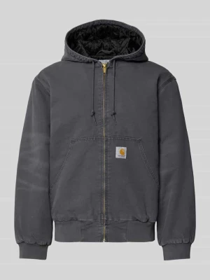 Kurtka z kieszenią kangurką i detalem z logo Carhartt Work In Progress