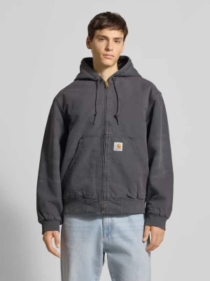 Kurtka z kieszenią kangurką i detalem z logo Carhartt Work In Progress