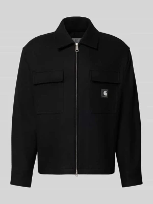 kurtka o kroju regular fit z kieszeniami na piersi model 'Atoka' Carhartt WIP Czarny