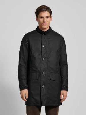 Kurtka z kieszeniami z patką model ‘WAX MAC’ Barbour