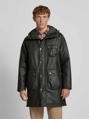 Kurtka z kieszeniami z patką model ‘WINTER WAX’ Barbour