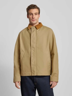 Kurtka z kieszeniami z wypustką model ‘ROW OILSKINJACKET’ Forét