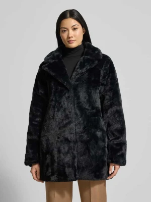 Kurtka z imitacji futra z kołnierzem z połami model ‘Ay44ssa’ ZABAIONE
