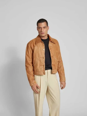 Kurtka z kołnierzykiem typu kent Marni Camel