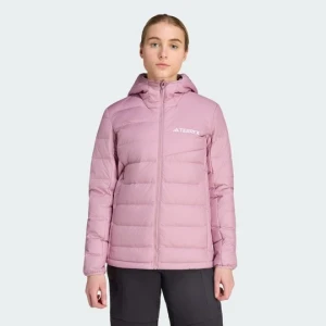 Kurtka z lekkim ociepleniem z puchu z kapturem Terrex Multi CLIMAWARM Adidas Magic Mauve