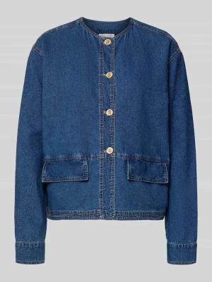 Kurtka z lnu w stylu denim o kroju regular fit Christian Berg Woman