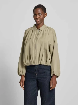 Kurtka z lyocellu z zamkiem błyskawicznym model 'Jabana' Opus