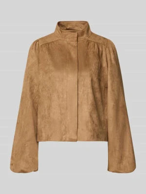 Kurtka z materiał skóropodobny model 'TIRSA' NEO NOIR