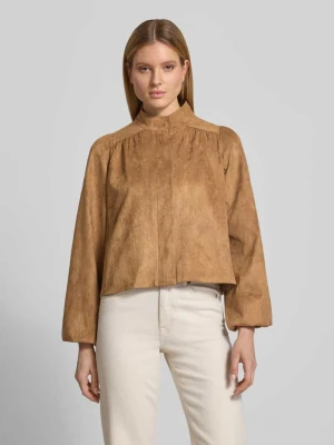 Kurtka z materiał skóropodobny model 'TIRSA' NEO NOIR