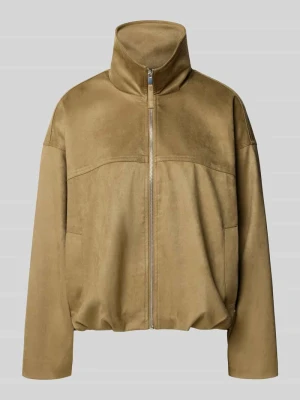 Kurtka z materiału skóropodobnego z zamkiem błyskawicznym i wpuszczanymi kieszeniami Gina Tricot