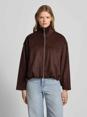 Kurtka z materiału skóropodobnego z zamkiem błyskawicznym i wpuszczanymi kieszeniami Gina Tricot