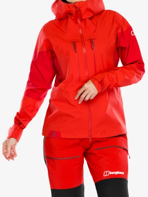 Kurtka z membraną damska Berghaus MTN Guide Alpine Pro Jacket - goji berry/haute red