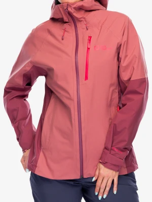 Kurtka z membraną damska Jack Wolfskin Eagle Peak 2L Jacket - mineral red