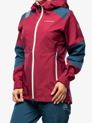 Kurtka z membraną damska La Sportiva Roseg GTX Jacket - red plum/storm blue