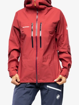 Kurtka z membraną damska Mammut Taiss HS Hooded Jacket - blood red