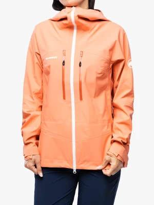 Kurtka z membraną damska Mammut Taiss HS Hooded Jacket - salmon