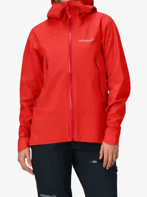 Kurtka z membraną damska Norrona Falketind GORE-TEX Jacket - arednalin red