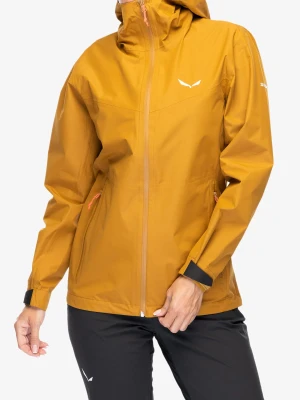 Kurtka z membraną damska Salewa Puez Aqua 4 PTX 2.5L Jacket - golden brown