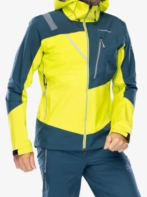 Kurtka z membraną La Sportiva Alpine Guide GTX Jacket - lime punch/storm blue