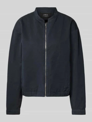 Kurtka z mieszanki bawełny i lnu z zamkiem błyskawicznym LANIUS