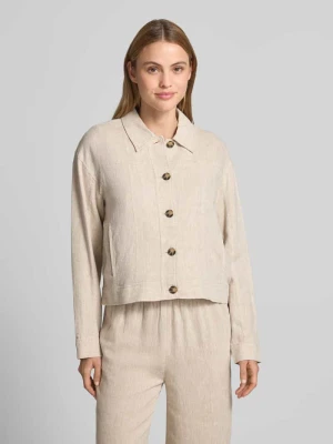 Kurtka z mieszanki lnu z kołnierzykiem typu kent model 'Viana Ginia' MSCH Copenhagen