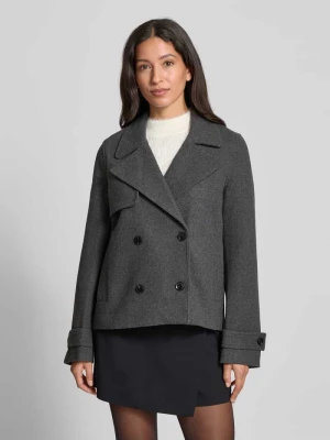 Kurtka z mieszanki wełny z kołnierzem z połami model ‘MARTA’ Samsøe Samsøe