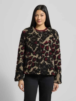 Kurtka z mieszanki wełny z wpuszczanymi kieszeniami milano italy