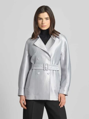 Kurtka z mieszanki wiskozy z kołnierzem z klapami i pasek Marc Cain