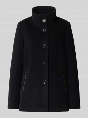 Kurtka z mieszanki żywej wełny z domieszką kaszmiru model 'Janna' Milo Coats Czarny
