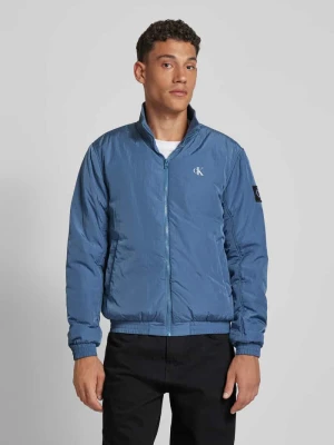 Kurtka z nadrukiem z logo model ‘PADDED HARRINGTON’ Calvin Klein Jeans