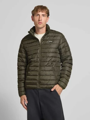 Kurtka z naszywką z logo model 'ELVIS' Jack&Jones Oliwkowy