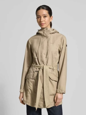 Kurtka z paskiem wiązanym model 'PREA' khujo