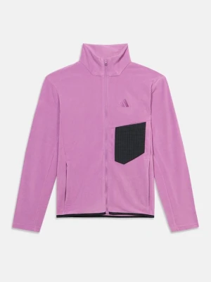 Kurtka z polaru Adidas Terrex liliowy