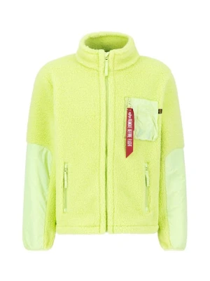 Kurtka z polaru Alpha Industries jasnozielony