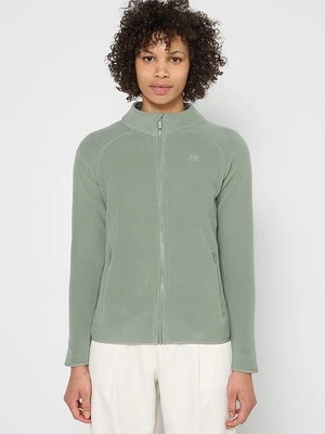Kurtka z polaru Calvin Klein khaki