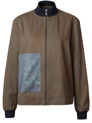Kurtka z polaru Desigual khaki