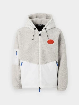 Kurtka z polaru EA7 Emporio Armani biały