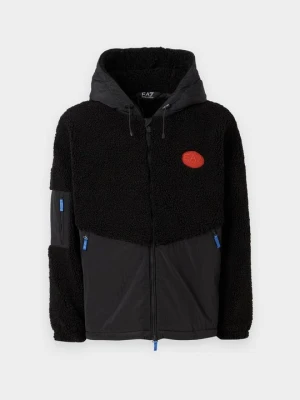 Kurtka z polaru EA7 Emporio Armani czarny