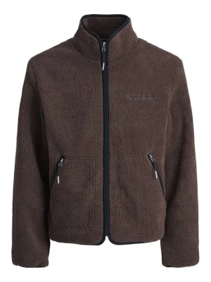 Kurtka z polaru Jack&Jones ciemnoczerwony