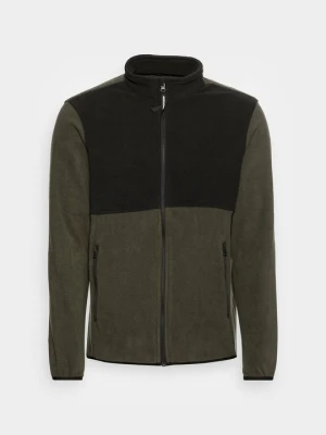 Kurtka z polaru Jack&Jones oliwkowy melanż
