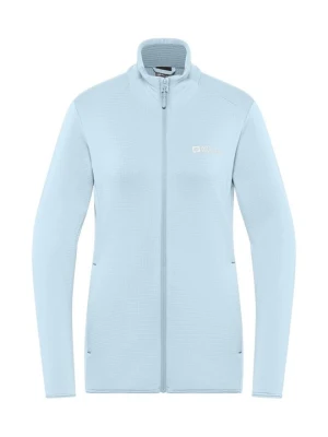 Kurtka z polaru Jack Wolfskin jasnoniebieski