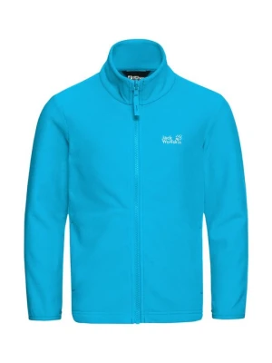 Kurtka z polaru Jack Wolfskin jasnoniebieski