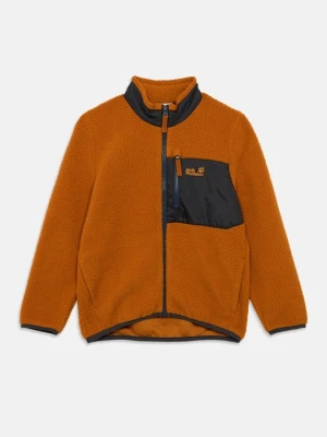 Kurtka z polaru Jack Wolfskin jasnobrązowy