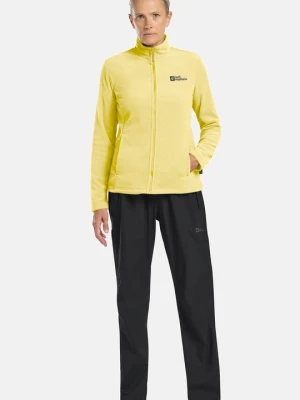 Kurtka z polaru Jack Wolfskin żółty